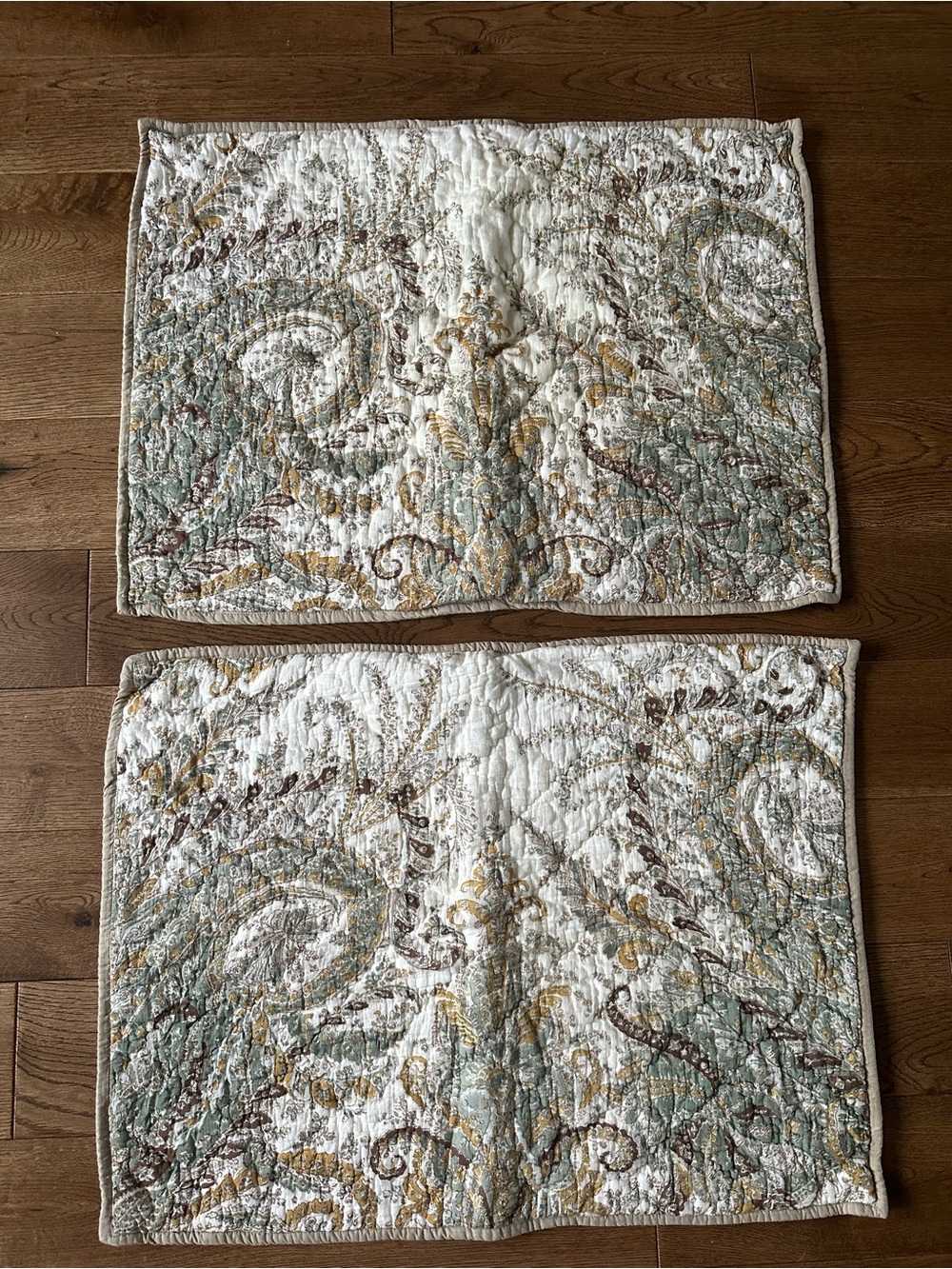 Pottery Barn Quilt Pillow Cases 100% Cotton